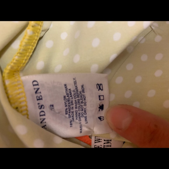 NWT Bikini Top Swimming Mustard White dot. Size 2 - Picture 8 of 8